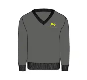Grey V Neck Jumper